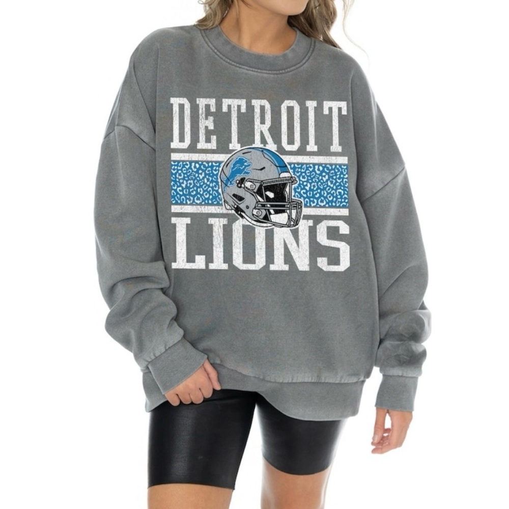 NWT Detroit Lions Gray Sweatshirt - Picture 3 of 6